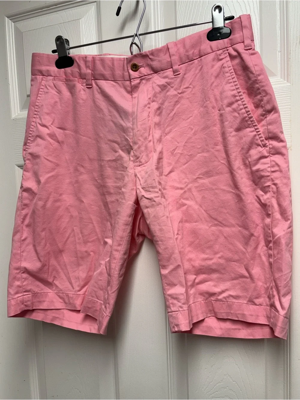 Polo Golf Ralph Lauren Men's Pink Cotton Twill Stretch Chino Shorts Size 30